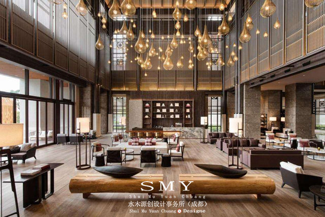 內江精品酒店設計 2019網(wǎng)紅酒店裝修效果圖欣賞 