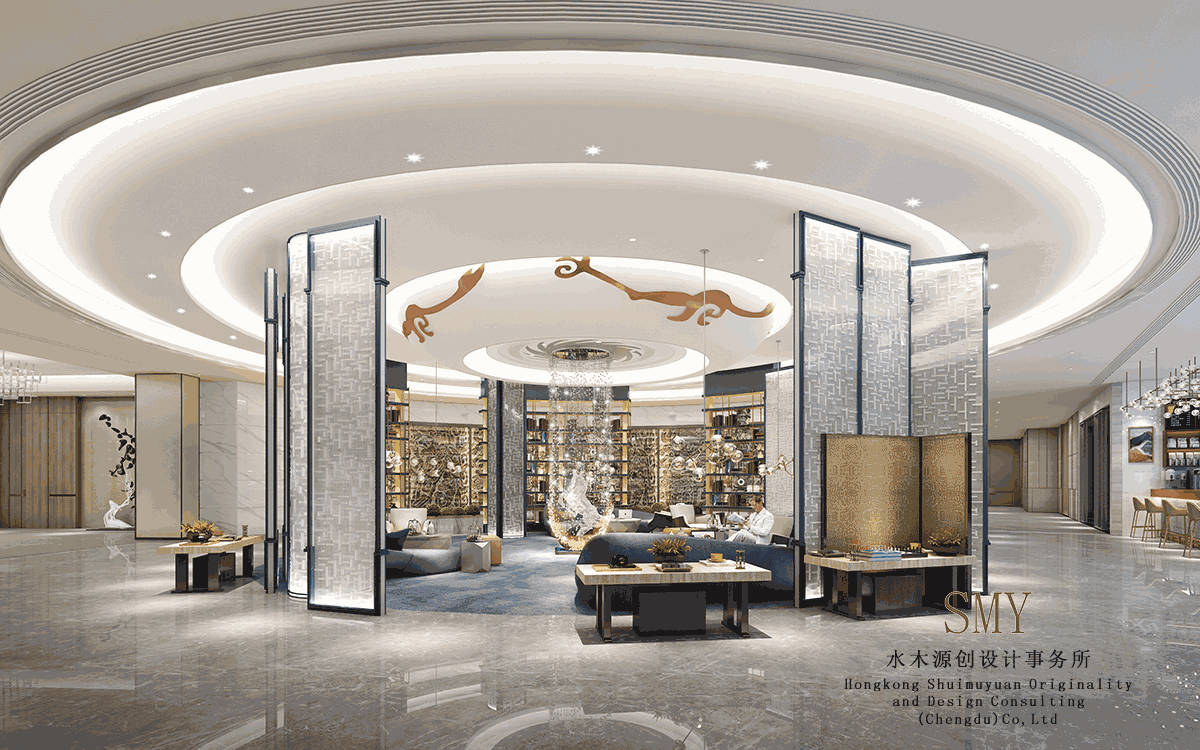 成都壹品壹號酒店大堂設(shè)計(jì)<div   id=