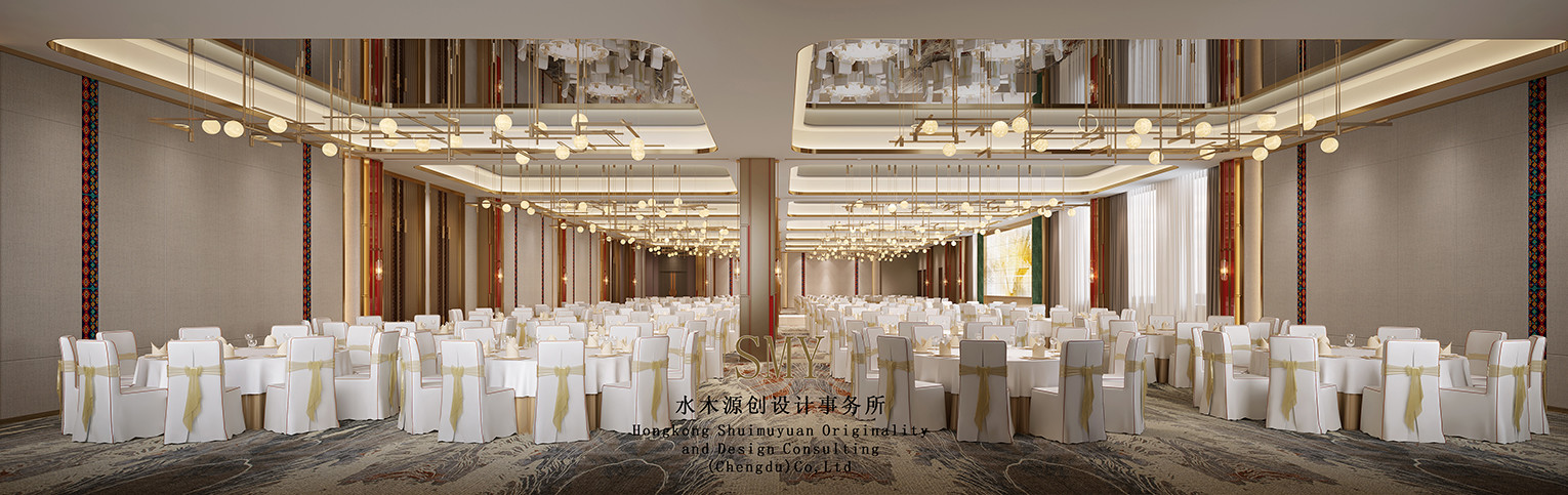 酒店宴會廳裝飾<div   id=